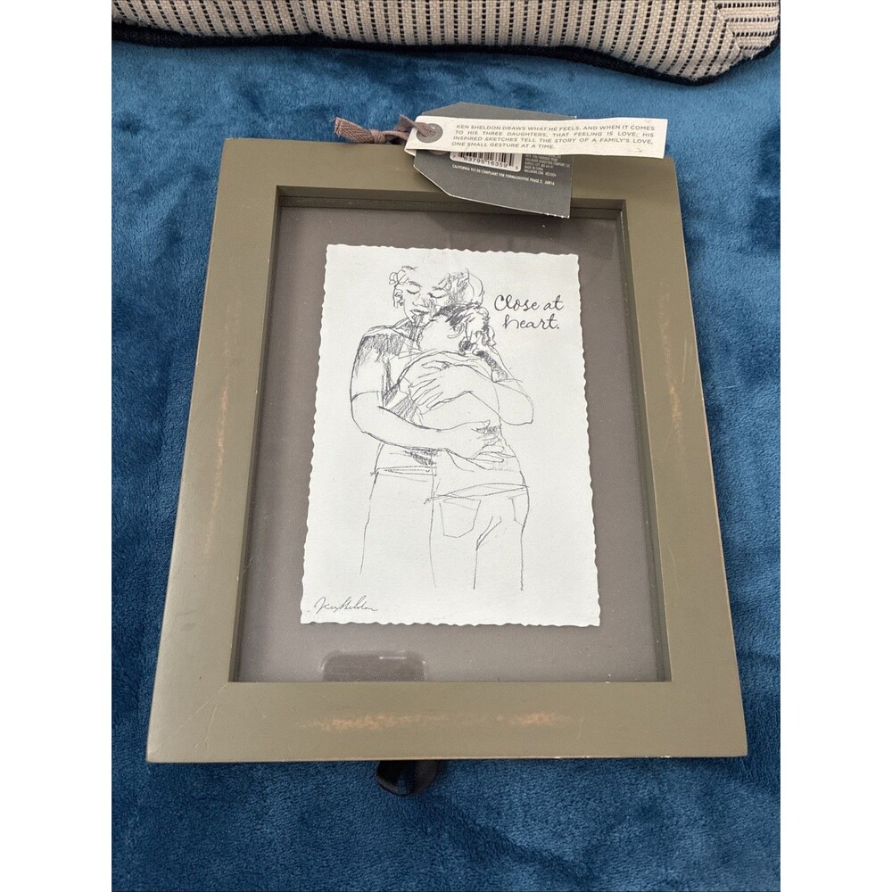 NEW Hallmark Frame Ken Sheldon "Close At Heart” Signed Mother Child